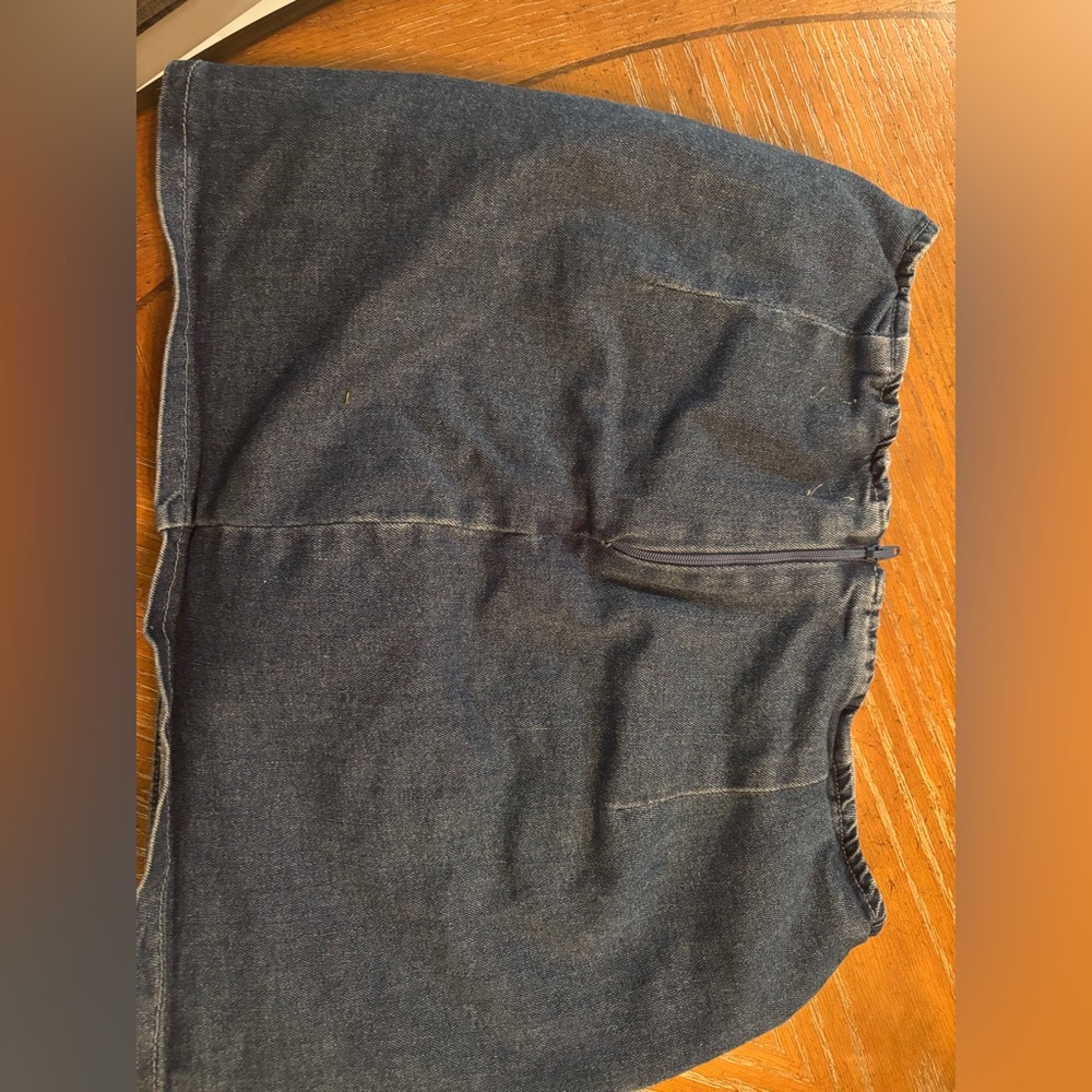 WINDSOR JEAN SKIRT WITH BUILT IN SHORTS - Picture 3 of 4